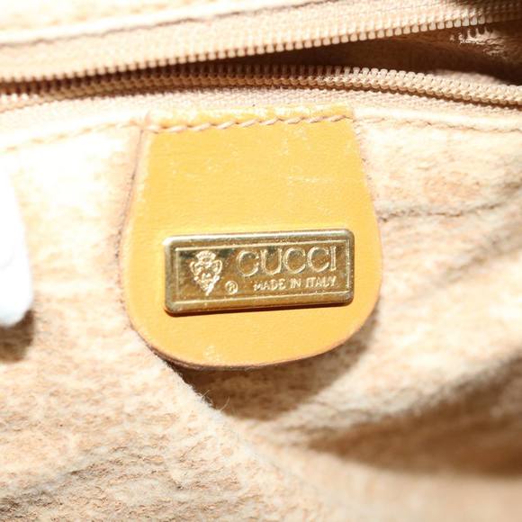 GUCCI Micro GG Supreme Hand Bag PVC Leather Beige 002 58 4422 Auth yk10311 - Picture 16 of 16